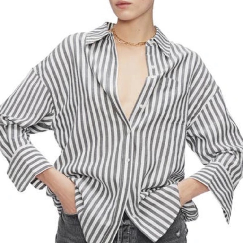 Anine Bing Striped Shirt